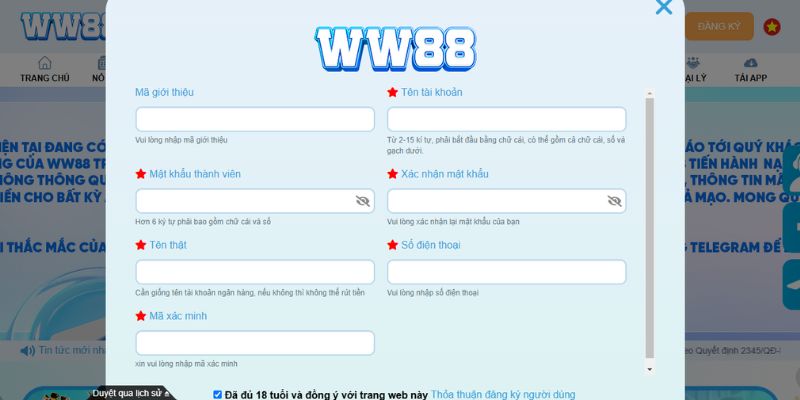 Chỉ dẫn đăng ký tài khoản theo từng bước